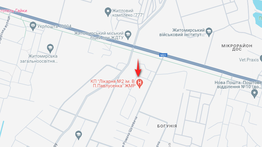 likarnya 2 ginekologichne viddilennya zt karta akusher ginekolog com ua